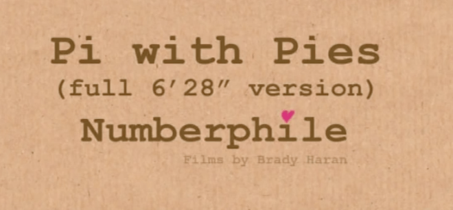 Pi with Pies&nbsp;用派來看圓周率