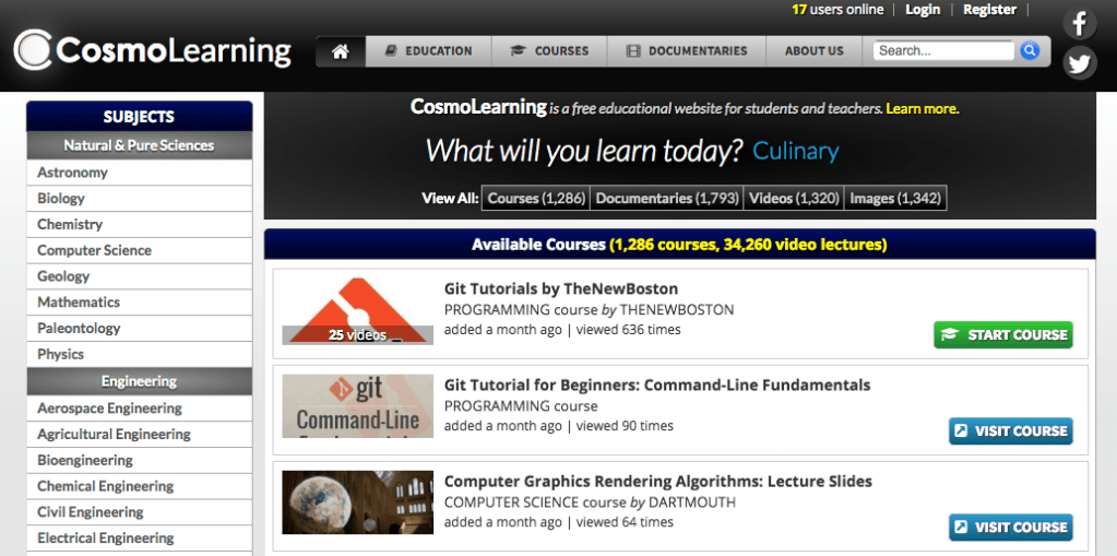 CosmoLearning 免費線上學校