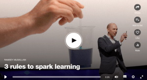 Ramsey Musallam: 3 rules to spark learning.&nbsp;激發學習興趣之三項原則