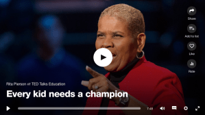 Rita Pierson: Every kid needs a champion&nbsp;每個孩子都需要一個冠軍寶座