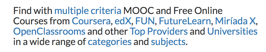 MOOC List –&nbsp;MOOC課程資訊統整網站